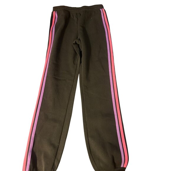 Lucky You Girls 2 Piece Sweat Suit Hoodie Sweatpants Stripes Heart Sz M 10 NWT - Picture 5 of 6